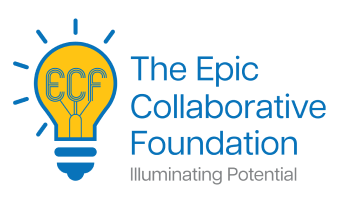 The Epic Collaborative Foundation (ECF) logo: ECF acronym inside a glowing lightbulb, with the text ‘Illuminating Potential.’